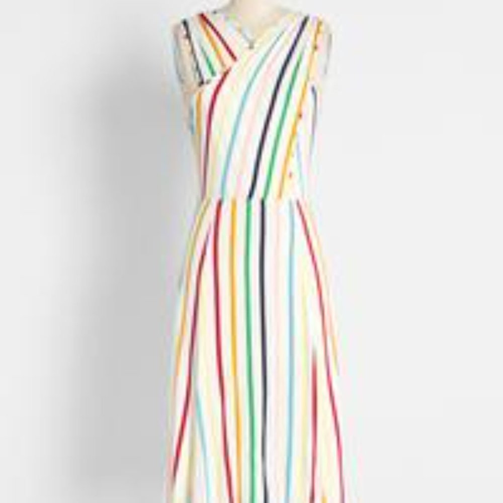 ModCloth Rainbow Dress Size S NWT